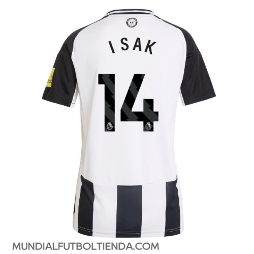 Camiseta Newcastle United Alexander Isak #14 Primera Equipación Replica 2024-25 para mujer mangas cortas